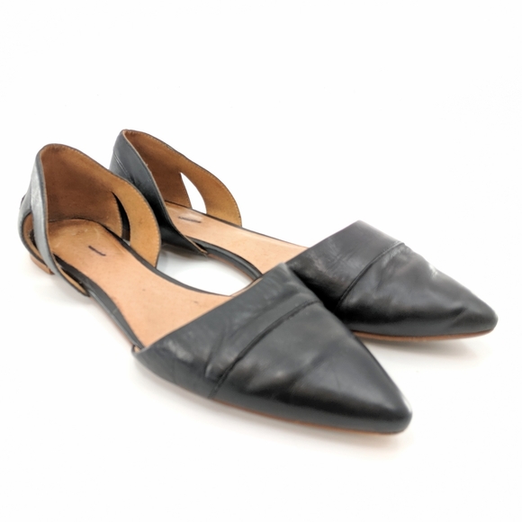 madewell leather flats